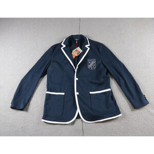 New Houston White Blazer Large Prep Blazer Blue White Trim